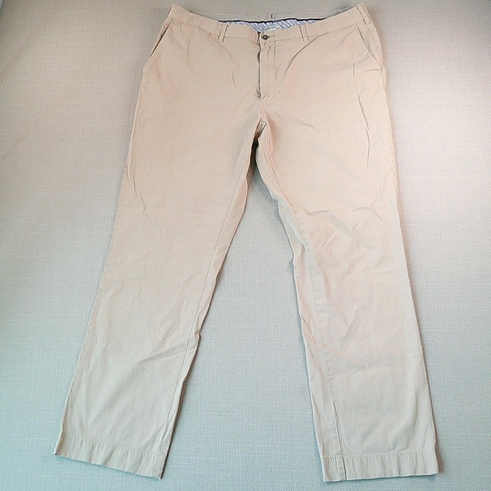 Peter Millar Chino Pants Mens 38 Khaki Tan Cotton Cashmere Blend MF20B51 - Picture 2 of 8